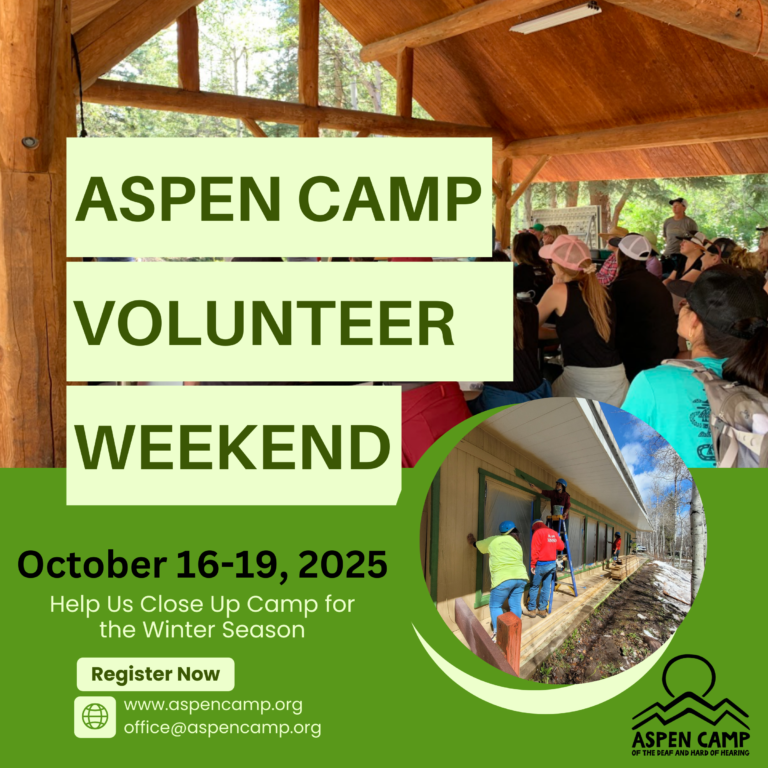 Volunteer Weekend at Camp- October 16-19, 2025. Help us clean up the camp for the winter season. Register now at our website.